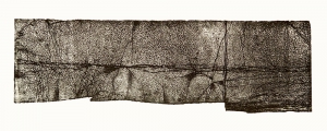 Struktur der Landschaft, intaglio, 2003, 90×35 cm