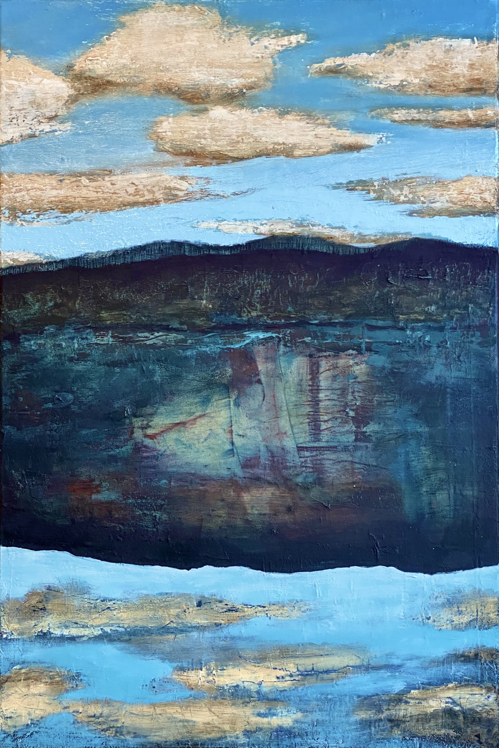 „Reflections”, oil on canvas, 40x60cm, 2023