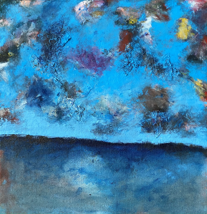 „Sky is the limit” oil on canvas/plywood, 52x50cm, 2025 „Sky is the limit” oil on canvas/plywood, 52x50cm, 2025