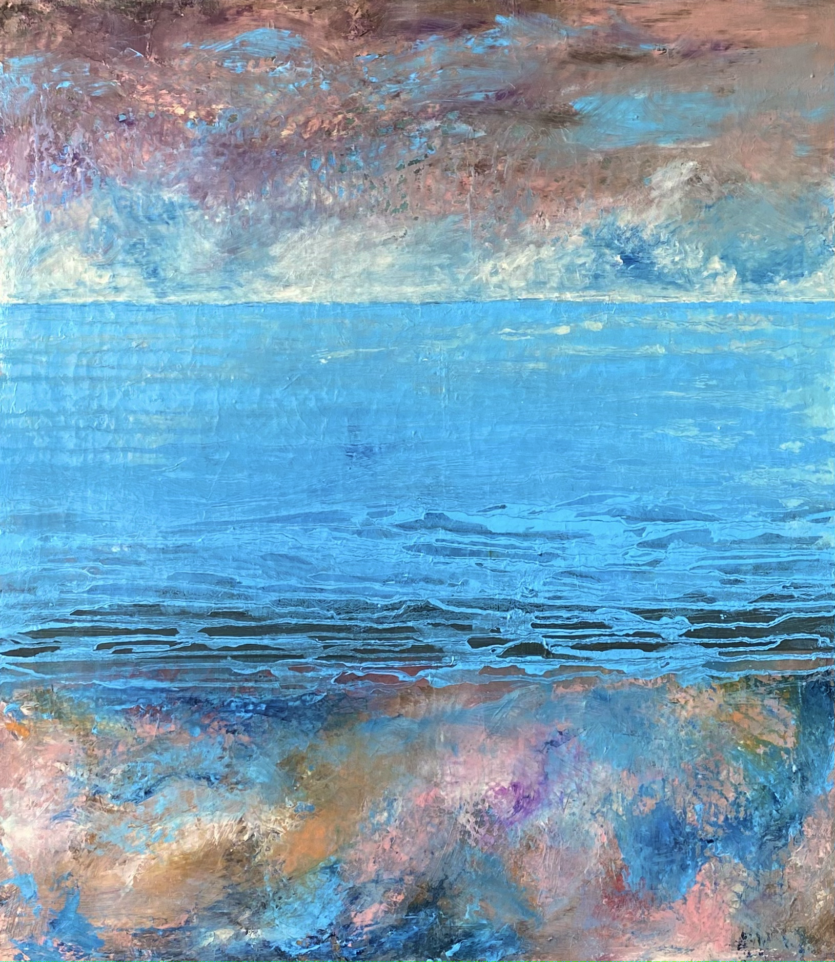 „As above, so below“ oil no canvas, 76 x 67cm, 2025